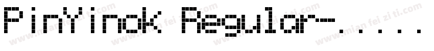 PinYinok Regular字体转换